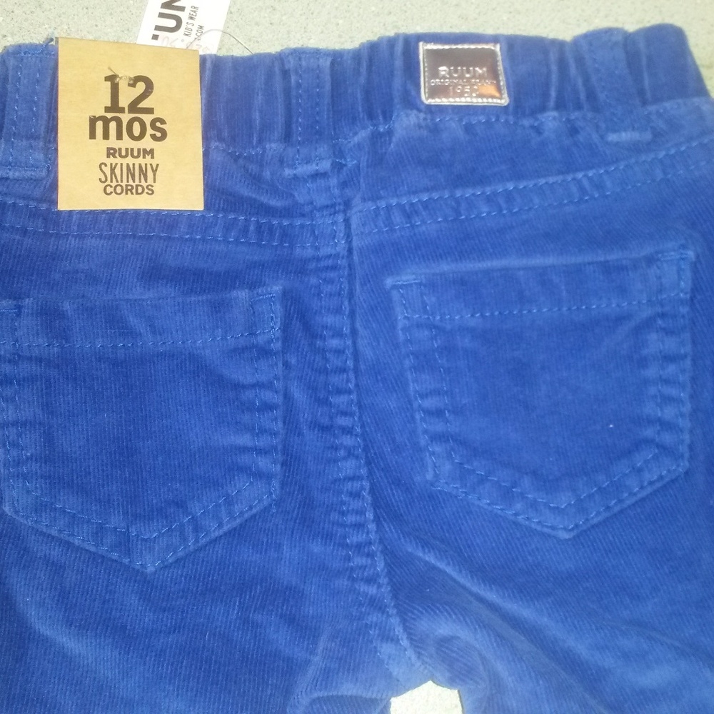 NEW Ruum Skinny Cords Blue 12 Months